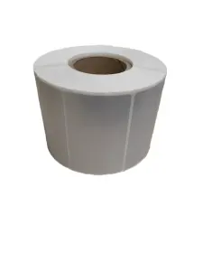 Etykiety foliowe srebrne 50x40 mm 1000 szt.