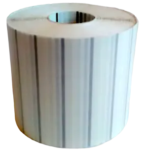 Etykiety foliowe przeźroczyste 32x25mm 12000 szt. III rzędy, ze znacznikiem 