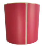 Etykiety termiczne 100x80 mm 500 szt. klej odlepny fi40 CZERWONE 
