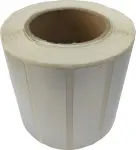 Etykiety foliowe srebrne 40x15 mm 1000 szt.