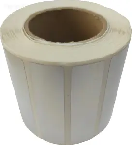 Etykiety foliowe srebrne 40x15 mm 1000 szt.