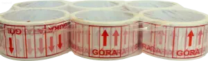 Taśma pakowa z nadrukiem "GÓRA" 6 rolek