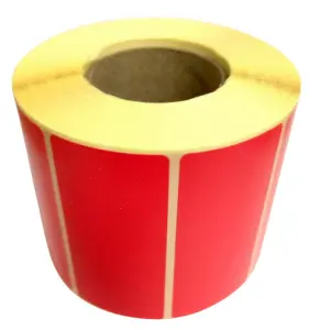Etykiety termiczne 65x30 mm 1000 szt. czerwone 