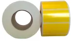 Etykiety foliowe żółte PVC 50x30 1000 szt. barwione w masie 