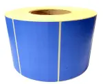 Etykiety termotransferowe matowe (VELLUM) 100x70 mm 2000 szt. NIEBIESKIE  CIEMNE fi76