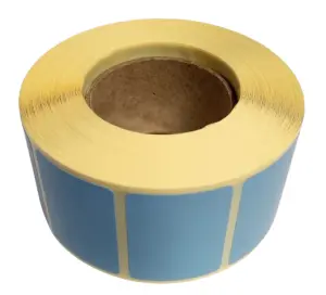 Etykiety termotransferowe matowe (vellum) 35x25 mm 1000 szt. NIEBIESKIE  