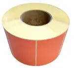 Etykiety termotransferowe matowe (VELLUM) 100x70 mm 2000 szt. fi76 pomarańczowe  