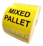 Etykiety ostrzegawcze "MIXED PALLET" 80x80 mm 1000 szt.  