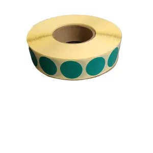 Etykiety termotransferowe fi20 GLOSS 2000 szt. ZIELONE PANTONE 7716