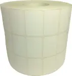 Etykiety foliowe białe 32x20 mm  12.000 szt. III rzędy fi76