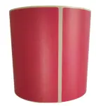 Etykiety termiczne 100x80 mm 500 szt. klej odlepny fi40 CZERWONE 