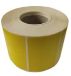 Etykiety termiczne 80x50 mm 1000 szt. ŻÓŁTE klej odlepny 