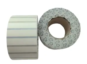 Etykiety foliowe przeźroczyste 25x15 mm 2000 szt. ze znacznikiem