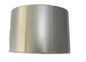 Etykiety foliowe srebrne 60x30 mm 1000 szt. 